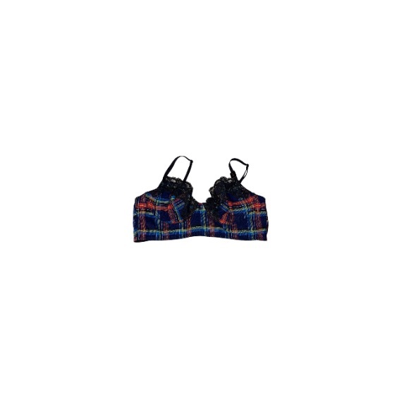 🆕 La SENZA Plaid Naughty Schoolgirl Bra - Women’s Size Medium - Picture 1 of 11